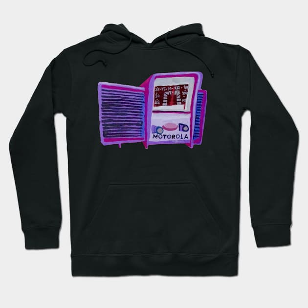 Old Radio Hoodie by SPINADELIC